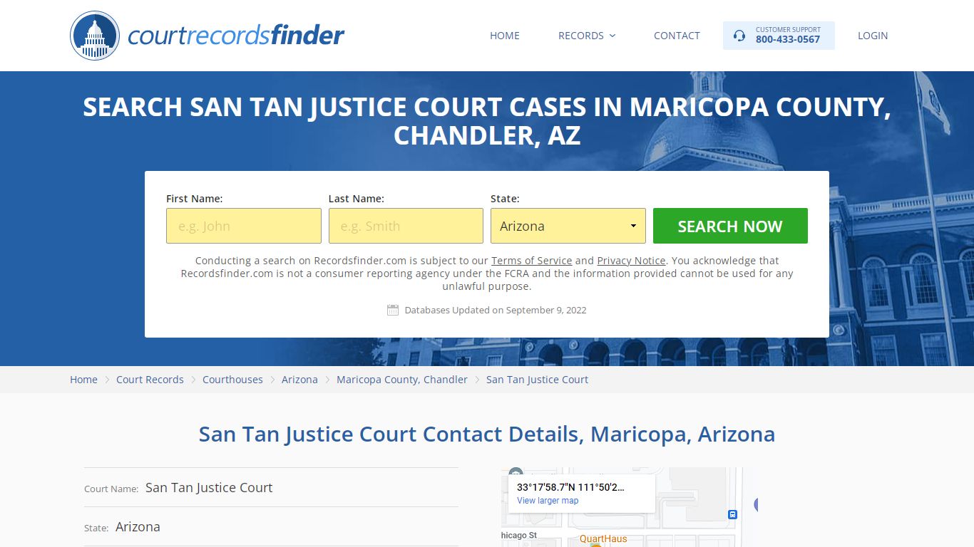 San Tan Justice Court Case Search - RecordsFinder